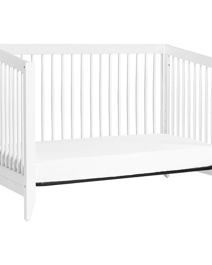 Babyletto Sprout 4-in-1 Convertible Crib with Toddler Bed Conversion Kit in White, Greenguard Gold Certified - LeafyLoom