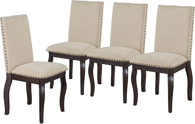 NicBex Haerin-SD-00346-LWJ Dining Chairs, 19.5"x21.5"x37.5", Espresso - LeafyLoom