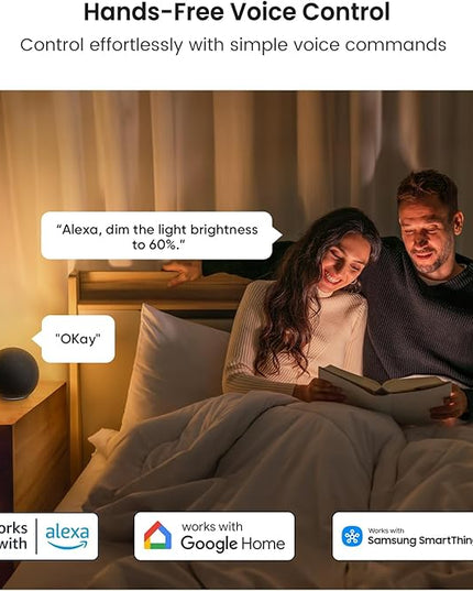 TREATLIFE Smart Light Bulbs 4Pack, 2500K-6500K Tunable White Dimmable LED Light Bulb Compatible with Alexa and Google Home, 2.4GHz WiFi Smart Bulb, 800LM, E26 A19 9W, No Hub Required TREATLIFE