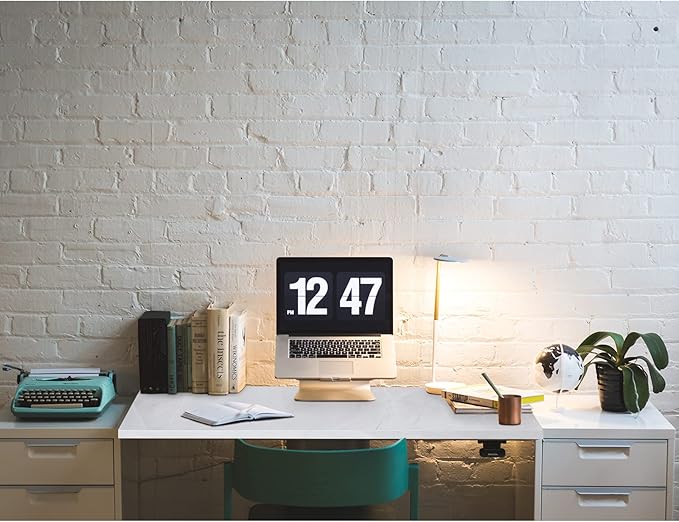 Kaboon Universal Tabletop 55"x23.62", Solid One-Piece Melamine Table Top, Double Desk L-Desk DIY, Home and Office Countertop, White Rock - LeafyLoom