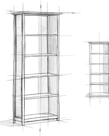 SIMPLIHOME Amherst SOLID WOOD 30 Inch Transitional 5 Shelf Bookcase in Russet Brown, For the Living Room, Study Room and Office - LeafyLoom