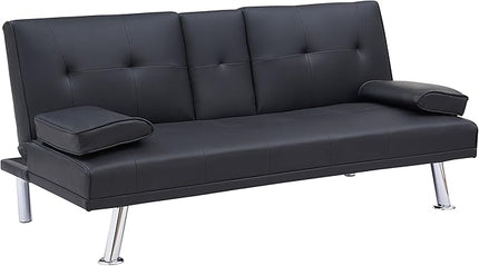 NicBex Rose-SF-00541-DX Sofas, 67" W x 31" D x 33" H, Black - LeafyLoom