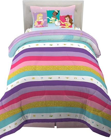 Disney Princess Ariel Kids Bedding Super Soft Comforter And Sheet Set, 4 Piece Twin Size, "Official" Disney Product By Franco - LeafyLoom