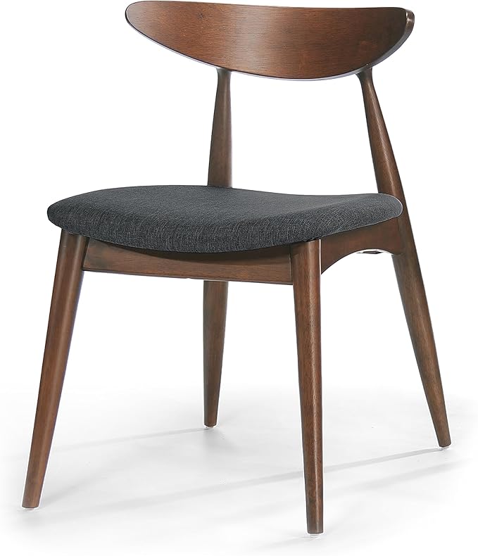 Christopher Knight Home Barron Fabric Dining Chairs, 2-Pcs Set, Charcoal - LeafyLoom