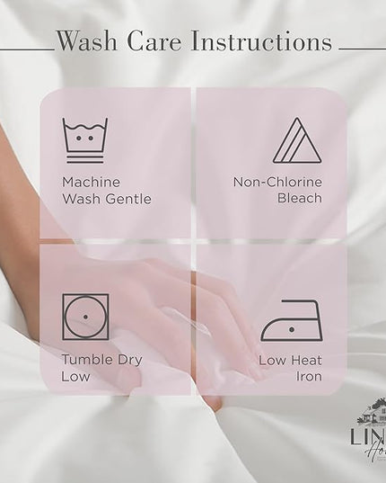 100% Cotton Percale Sheets Twin Size,Mauve Lavender, Deep Pocket, 3 Pieces Sheet Set - 1 Flat, 1 Deep Pocket Fitted Sheet and 1 Pillowcase, Crisp Cool and Strong Bed Linen - LeafyLoom