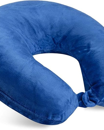 Neck Pillow Adult Cozy Soft Microfiber, Blue - LeafyLoom