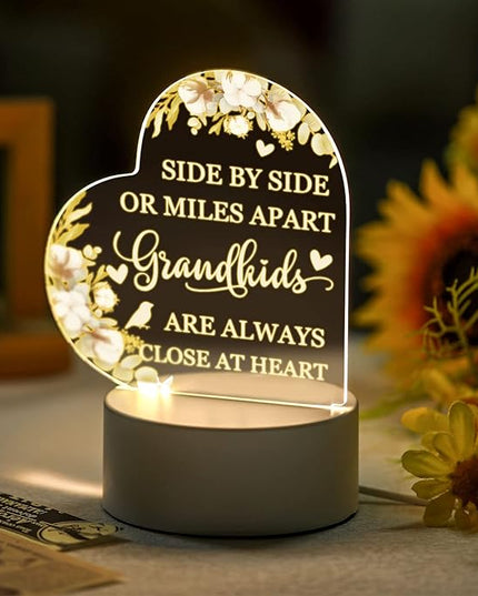 Karenhi Grandma Gifts from Grandchildren Lamp Gifts for Grandma Grandkids Gifts for Grandm Great Grandma Gifts Birthday Gifts for Grammy Grandmother Nana (Side by Side Style) - LeafyLoom
