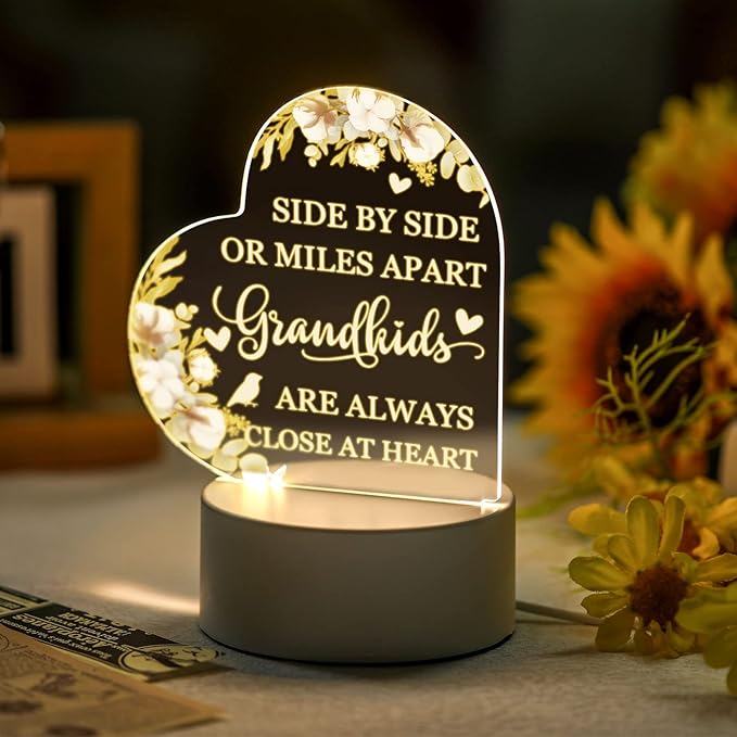 Karenhi Grandma Gifts from Grandchildren Lamp Gifts for Grandma Grandkids Gifts for Grandm Great Grandma Gifts Birthday Gifts for Grammy Grandmother Nana (Side by Side Style) - LeafyLoom