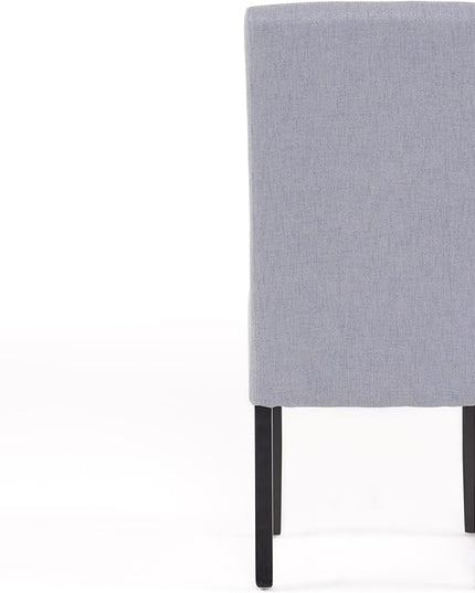 Christopher Knight Home Pertica Fabric Dining Chair (Set Of 2),Wood, Light Grey - LeafyLoom
