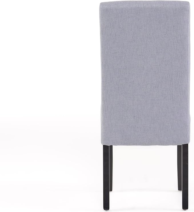 Christopher Knight Home Pertica Fabric Dining Chair (Set Of 2),Wood, Light Grey - LeafyLoom