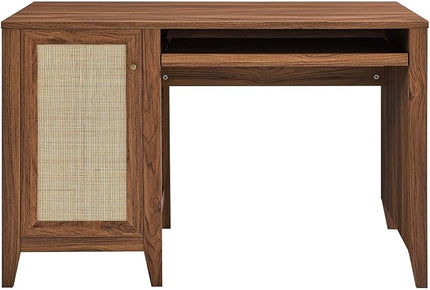 Modway Soma Desk, Walnut, 47" - LeafyLoom