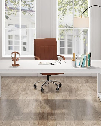 Tribesigns Modern Computer Desk, 78.7 x 39.4 inch X Large Executive Office Desk Computer Table Study Writing Desk Workstation for Home Office,White - LeafyLoom