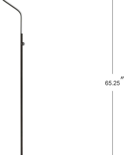 JONATHAN Y JYL7020B Julian 65.25" Integrated LED Metal Floor Lamp Minimalistic,Modern,Contemporary for Bedrooms, Living Room, Office, Reading, Black - LeafyLoom