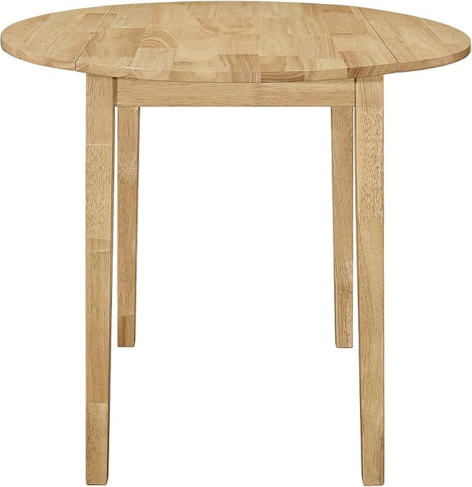 NicBex Small Dining Table for 2 Breakfast Nook Table Set Modern 3-Piece Dining Set with Drop Leaf for Breakfast Nook, Living Room, Small Space, Easy Assembly, Natural - LeafyLoom