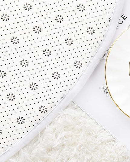 Noahas Ultra Soft Fluffy Bedroom Rugs 2.6' X 5.3',Cream White Rugs for Bedroom,Cute Rugs for Dorm Room,Kids Room Carpet,Modern Shaggy Area Rugs Home Decor - LeafyLoom