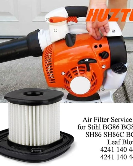 Huztl Air Filter Service Kit for Stihl BG86 BG86C SH86 SH86C BG56 Leaf Blower 42411404400 42411404404 - LeafyLoom