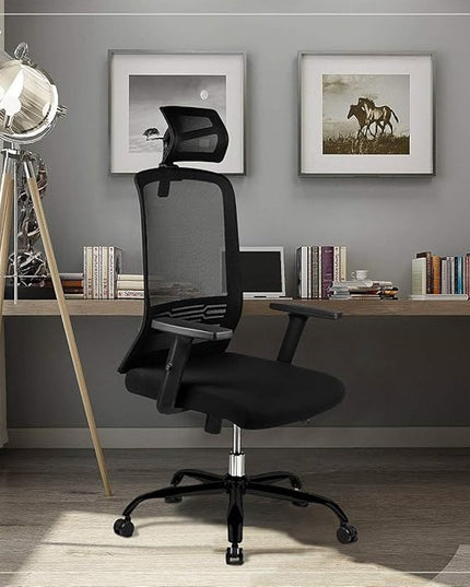 MASTERY MART Office Chair Base Replacement, 28 Inch Heavy Duty(2500 Lbs) Metal Leg, Reinforced to Repair Swivel Gaming Chair Bottom Part with Universal Caster and Gas Cylinder Size (Matte Black) - LeafyLoom