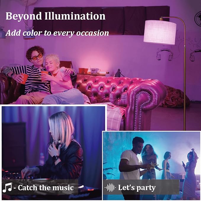 Gold Floor Lamp with Remote Control, 1200 Lumens 15W LED Bulb Included, Adjustable Height Arc Floor Lamps for Living Room, Modern Gold Standing Lamp Dimmable Floor Lamp for Bedroom, Office - LeafyLoom