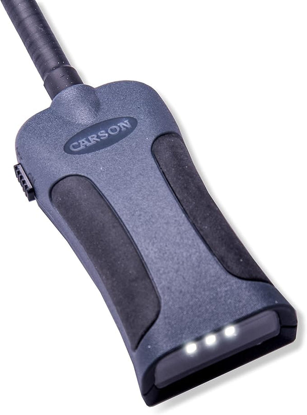 Carson BoaMag 2.5x LED Lighted Flexible Neck Magnifier and Flashlight (SM-22) - LeafyLoom