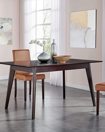 Modway Oracle 59" Rectangle Dining Table, Cappuccino - LeafyLoom