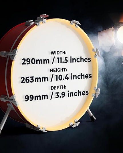 NUMSKULL Iron Maiden Logo 3D Drum Lamp - Desk Lamp for Bedroom, Office, Home, Study, Work - Official Iron Maiden Merchandise - LeafyLoom
