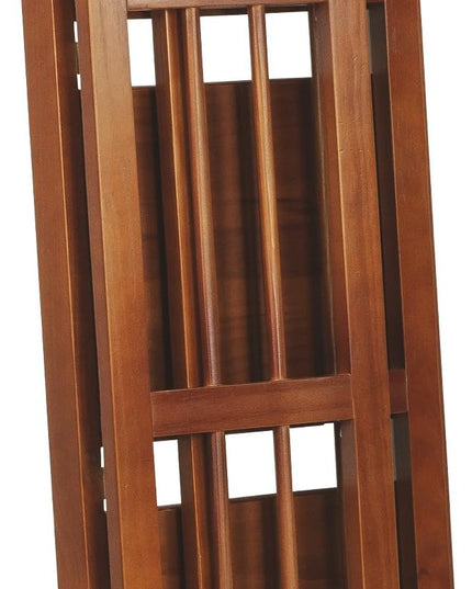 Casual Home 3-Shelf Folding Bookcase (14" Wide)-Mahagony - LeafyLoom
