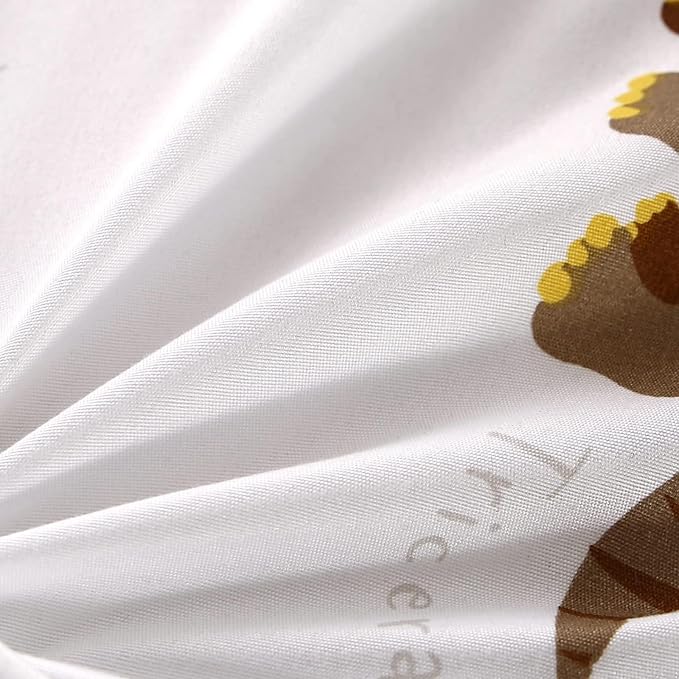 MAG 3Pcs Dinosaur Comforter Set,White Base Full Bedding Comforter Set,for Toddlers Kids,Boys Teens and Girls,Super Soft Microfiber, Full Size (1 Comforter + 2 Pillowcases) - LeafyLoom