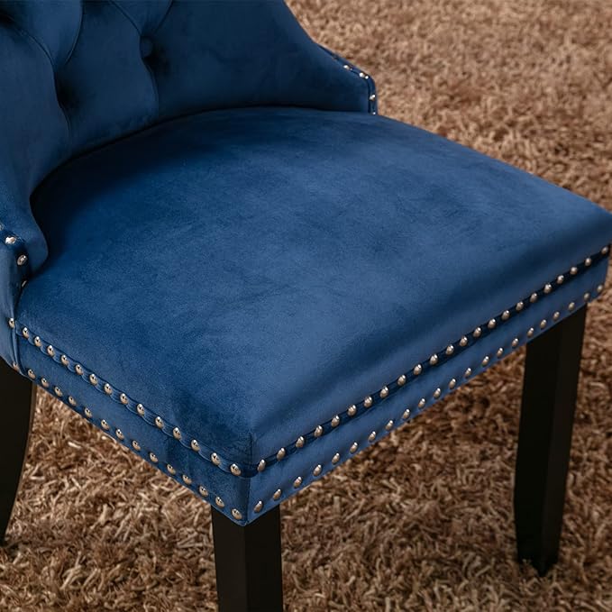NicBex Haerin-SD-00098-LWJ Dining Chairs, 25.5"x19.7"x37.4", Blue - LeafyLoom