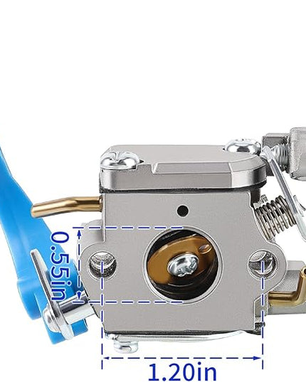 590460102 Carburetor for Husq 125B 125BX 125BVX Leaf Blower Trimmer for Zama C1Q-W37 Carb 545 08 18-11 581798001 545081811 545112101 with Air Filter Fuel Line Kit - LeafyLoom