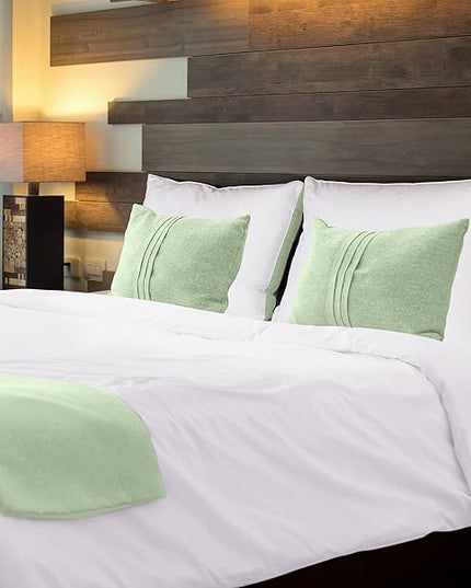 Utopia Bedding Bed Pillows for Sleeping Queen Size (Sage), Set of 2, Cooling Hotel Quality, Gusseted Pillow for Back, Stomach or Side Sleepers - LeafyLoom