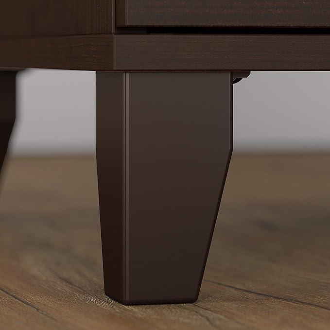 Bush Furniture Somerset 72W Office Desk with Drawers in Mocha Cherry - LeafyLoom