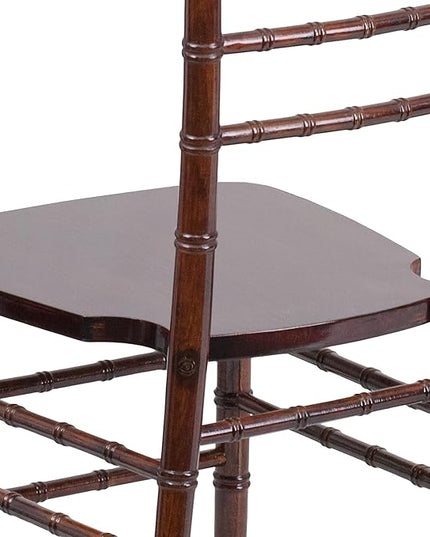 Flash Furniture HERCULES Series Fruitwood Chiavari Chair, 18"D x 15.75"W x 36.25"H, Set of 1 - LeafyLoom