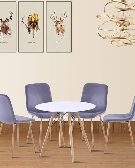 NicBex Haerin-SD-00380-LWJ Dining Chairs, 22.8"x17.7"x33.5", Gray - LeafyLoom
