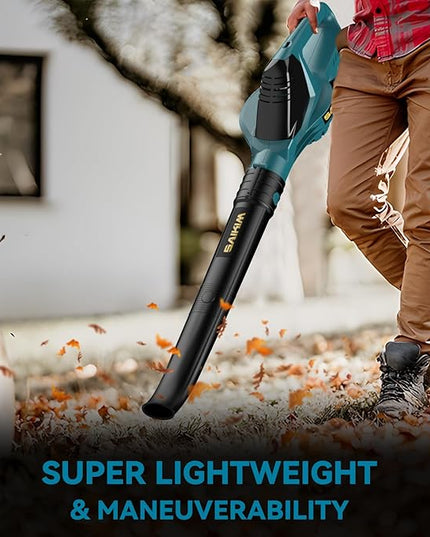 Cordless Leaf Blower for Makita 18V Battery,Handheld Electric Jobsite Air Blower,5 Variable Speed Up to 100MPH,120 CFM Powerful for Lawn Care,Snow Blow,Yard Clean(Battery Not Included) - LeafyLoom