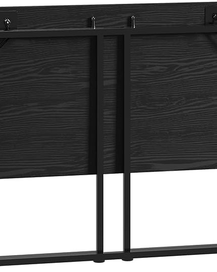 Techni Mobili Space Saving Folding Desk, Black - LeafyLoom