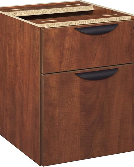 Regency Pedestal Legacy Box File, 15.5" x 22", Cherry - LeafyLoom