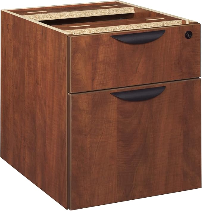 Regency Pedestal Legacy Box File, 15.5" x 22", Cherry - LeafyLoom