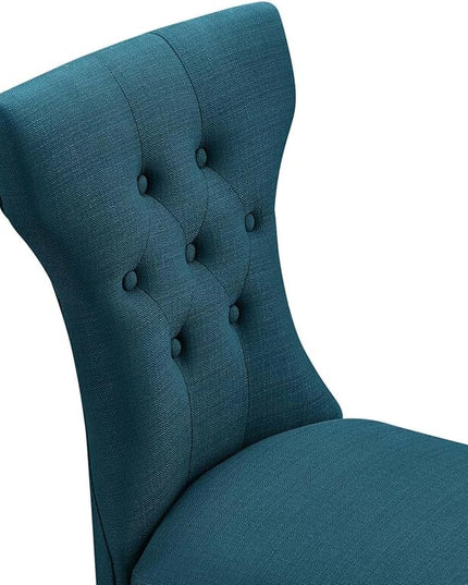 Modway Silhouette Modern Tufted Upholstered Fabric Parsons Kitchen Room, One Dining Chair, Azure - LeafyLoom