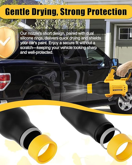 Blower Nozzle for Dewalt 60V/54V MAX Leaf Blower (DCBL772X1 DCBL772B DCMBA572N), Car Drying Nozzle for DeWalt - 8.3" Bare Nozzle - LeafyLoom