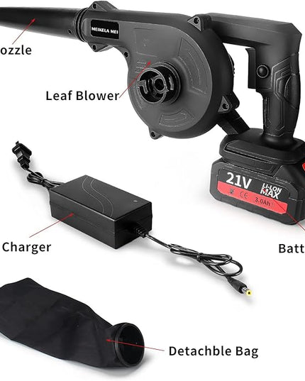 Leaf Blower Cordless with Battery and Charger ，Leaf Blower Electric Lightweight for Lawn Care, Leaves, Garden, Patio - LeafyLoom