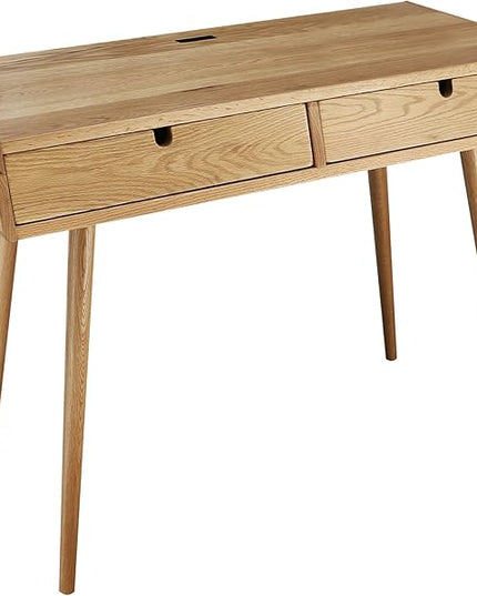 American Trails Freedom USB Ports Desk, Natural Oak - LeafyLoom