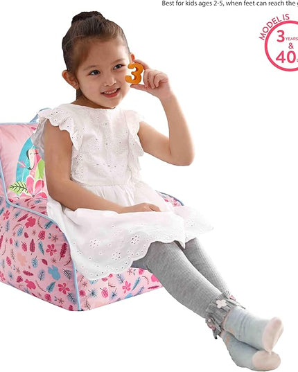 Idea Nuova Disney Minnie Mouse Smile Toddler Bean Bag Decorative Chair with Carry Handle, Large - LeafyLoom