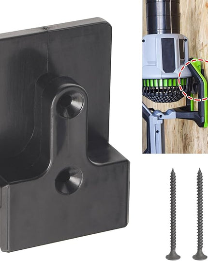 Blower Wall Mount/ Wall Mount Hanger for EGO Leaf Blower 765 CMF Power+ LB7654, Plastic Wall Holder Wall Bracket for Hanging Leaf Blower - LeafyLoom