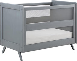 BreathableBaby Breathable Mesh 3-in-1 Convertible Crib (Toddler Bed Kit Sold Separately) — Gray — Two Adjustable Mattress Heights — Greenguard Gold Certified - image 1