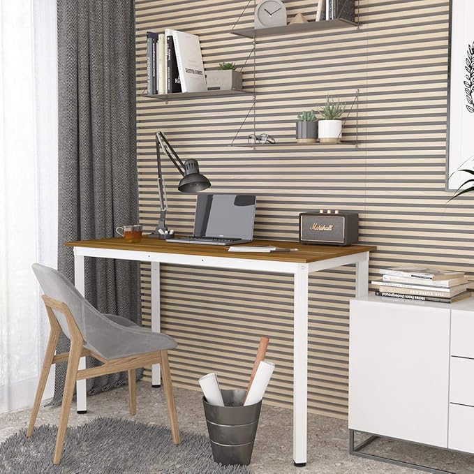 Weehom Computer Desk 39" Small Desk for Home Office Study Writing Laptop Dining Table for Small Spaces - LeafyLoom