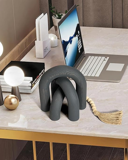 3Pcs wood arch Decor Accents - Decorative home table Arch Modern boho Minimalist Coffee table bookshelf living Room Entryway aesthetic Decorations Objects - LeafyLoom