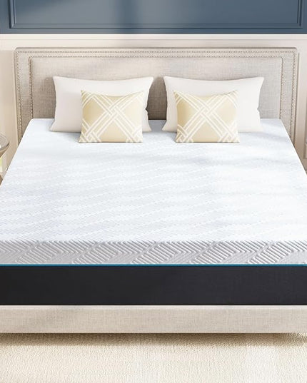 Firm Full Mattress,10-Inch Full Size Foam Mattress in Box,Edges Support for Sleep Supportive,54" X 75" X 10",Extra Firm - LeafyLoom