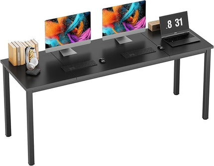 Need Large Computer Desk 70.8 x 23.6 inches Conference Table Large Office Desk Writing Table Workstation for Home Office,Black 10FJGSAC3-180BK-60-ND - LeafyLoom