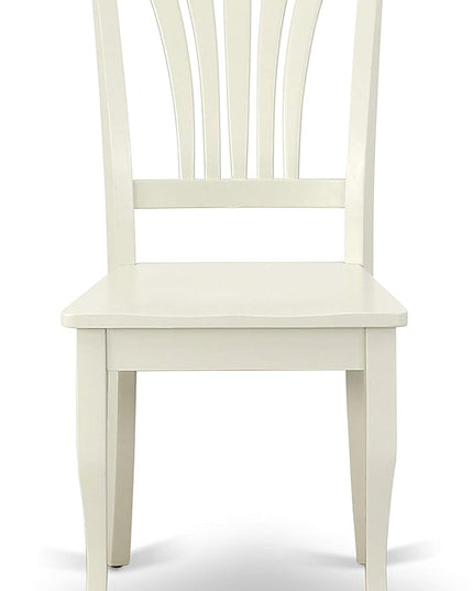 East West Furniture OXAV5-LWH-W Oxford 5 Piece Dinette Set for 4 Includes a Square Room Table and 4 Dining Chairs, 36x36 Inch - LeafyLoom