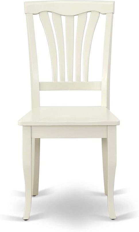 East West Furniture OXAV5-LWH-W Oxford 5 Piece Dinette Set for 4 Includes a Square Room Table and 4 Dining Chairs, 36x36 Inch - LeafyLoom